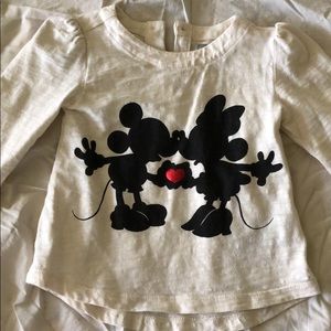 Baby Gap Minnie/Mickey long sleeve